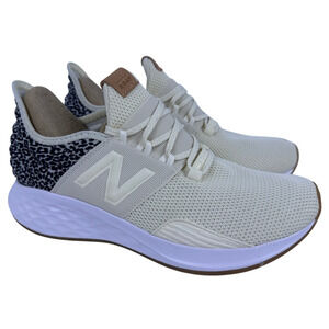 New Balance Fresh Foam Roav Athletic Shoes Women's 10 B Beige Cheetah